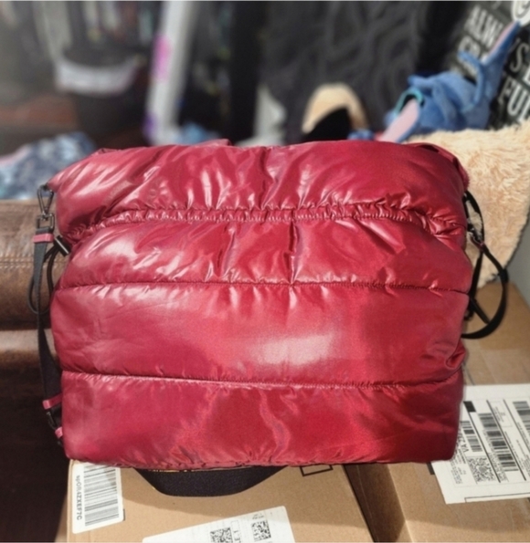 🍁🍂GREAT FALL BAG!!! NWT $400 Michael Kors Large Quilted Nylon Rae Tote Bag - Picture 5 of 8